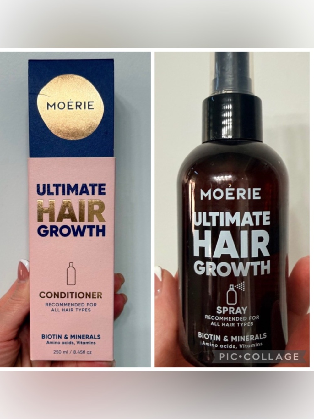 (BOTH) Moérie -The ultimate hair, growth, spray, and conditioner set